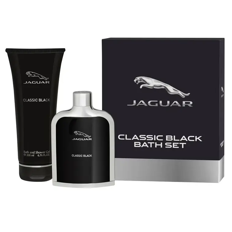 Coffret Jaguar Classic Black Eau De Toilette 100ml and Gel de banho 200ml para homem 1