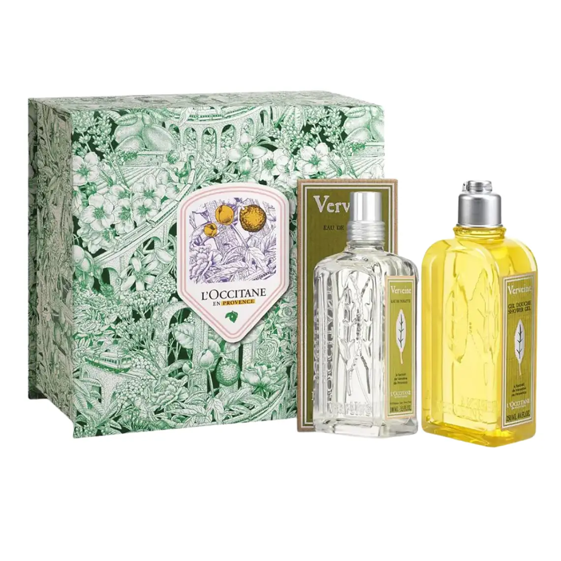 Coffret L'Occitane Verbena Eau de Toilette 75ml + Gel de Banho 250ml 2 itens 1