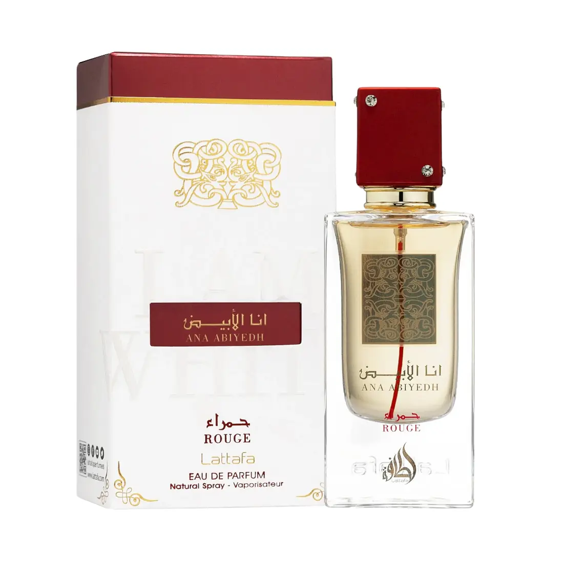 Lattafa Ana Abiyedh Rouge Unissexo Eau de Parfum 1