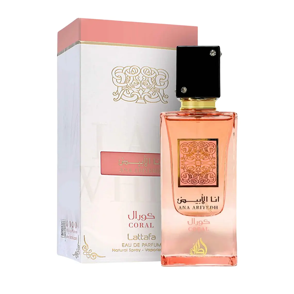 Lattafa Ana Abiyedh Coral Unissexo Eau de Parfum 1