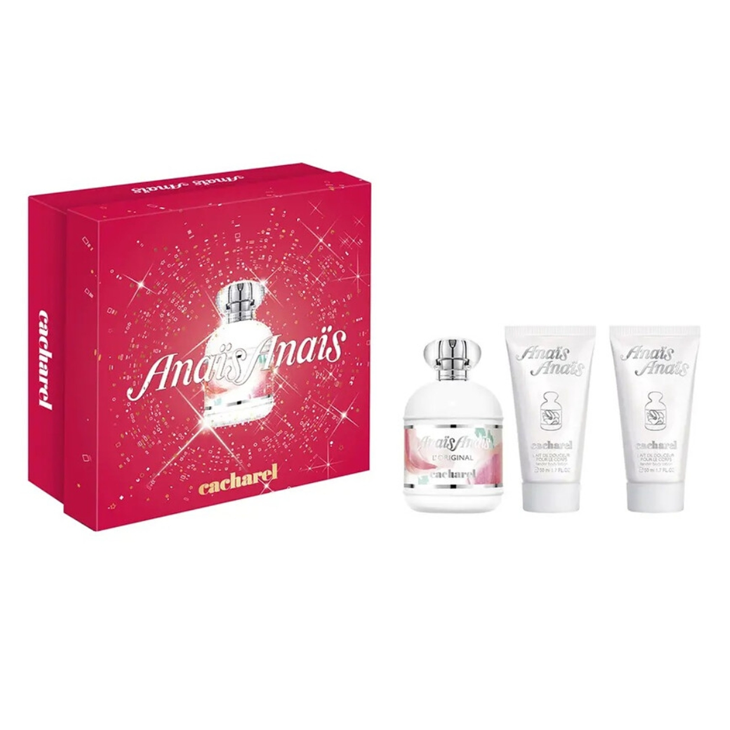 Coffret Cacharel Anais Anais Eau de Toilette 100ml 3 unidades 1