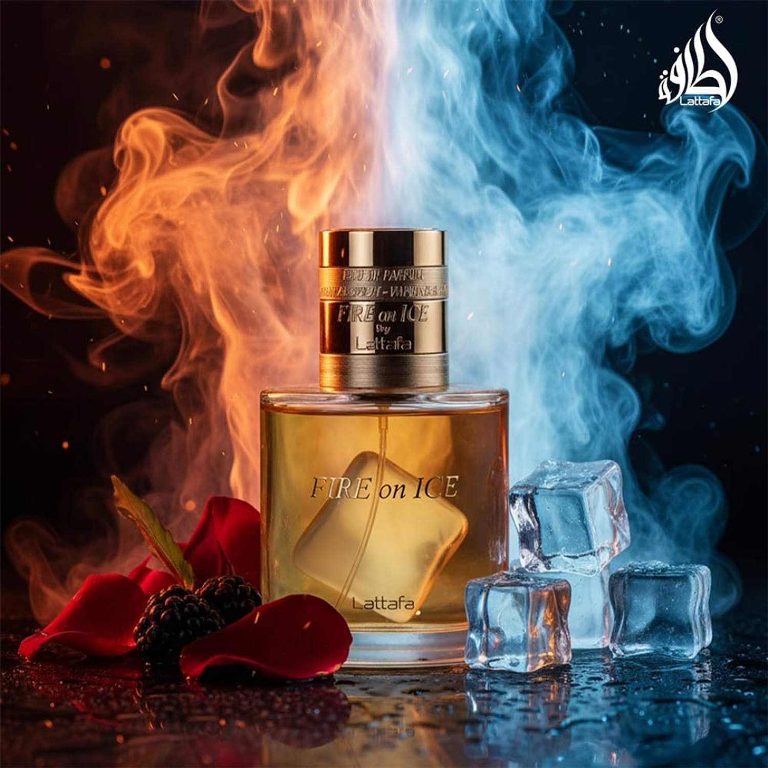 Lattafa Fire On Ice Unissexo Eau de Parfum 3
