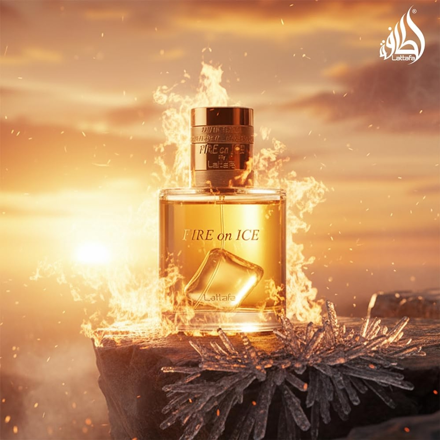 Lattafa Fire On Ice Unissexo Eau de Parfum 4