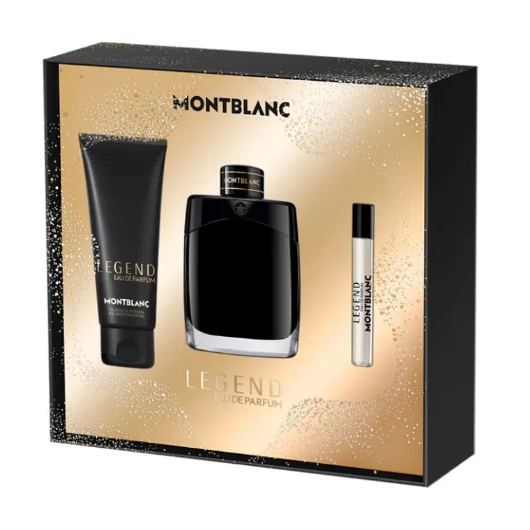 Coffret Montblanc Legend Eau de Parfum 100ml + Eau de Parfum 7,5ml + Gel de Banho 100ml 1
