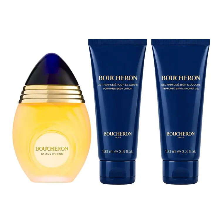 Coffret Boucheron Femme Eau de Parfum 100 ml + Leite Corporal 100 ml + Gel de Banho 100 ml 2