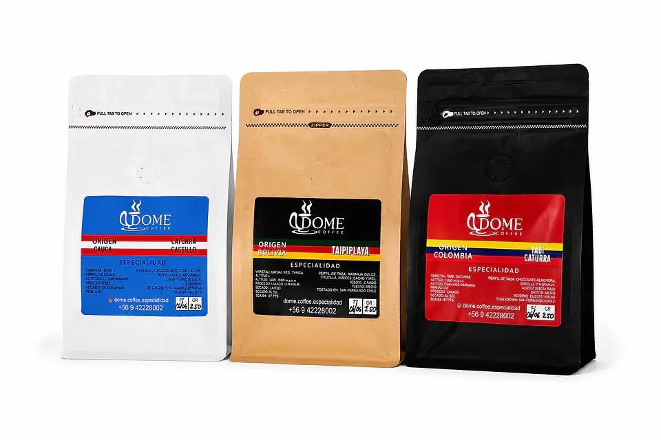 Pack Café de Especialidad Perú, Bolivia y Colombia.  1