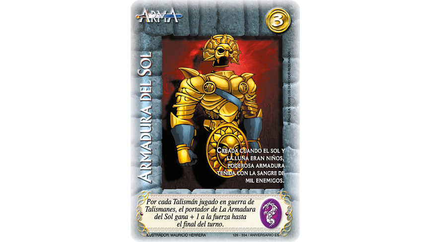Armadura del Sol 1