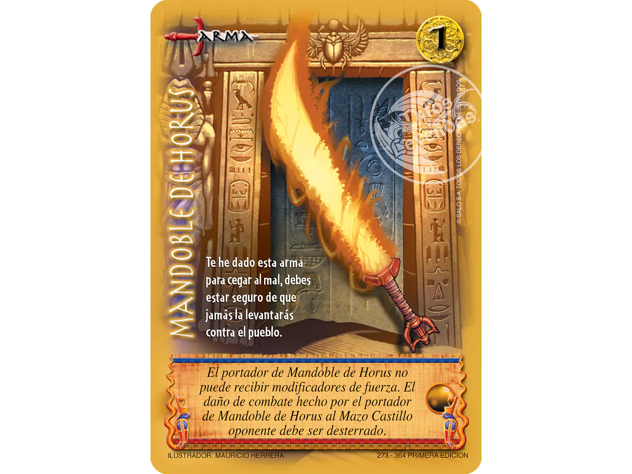 Mandoble de Horus 1