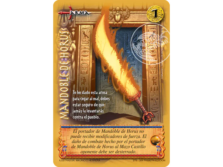 Mandoble de Horus 1