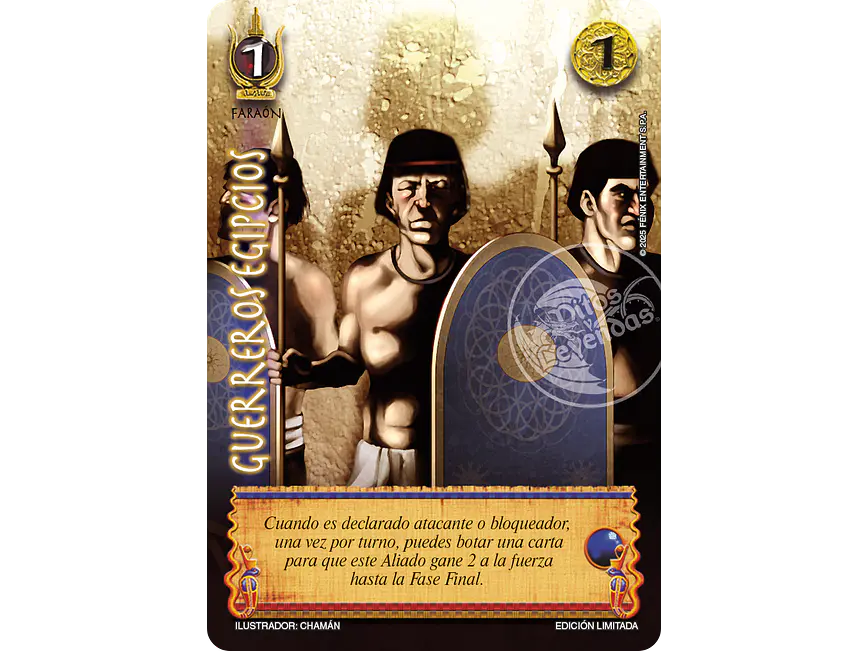 Guerreros Egipcios (Foil Lluvia) 1