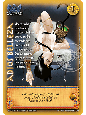 Adios belleza (Aniversario Ra)