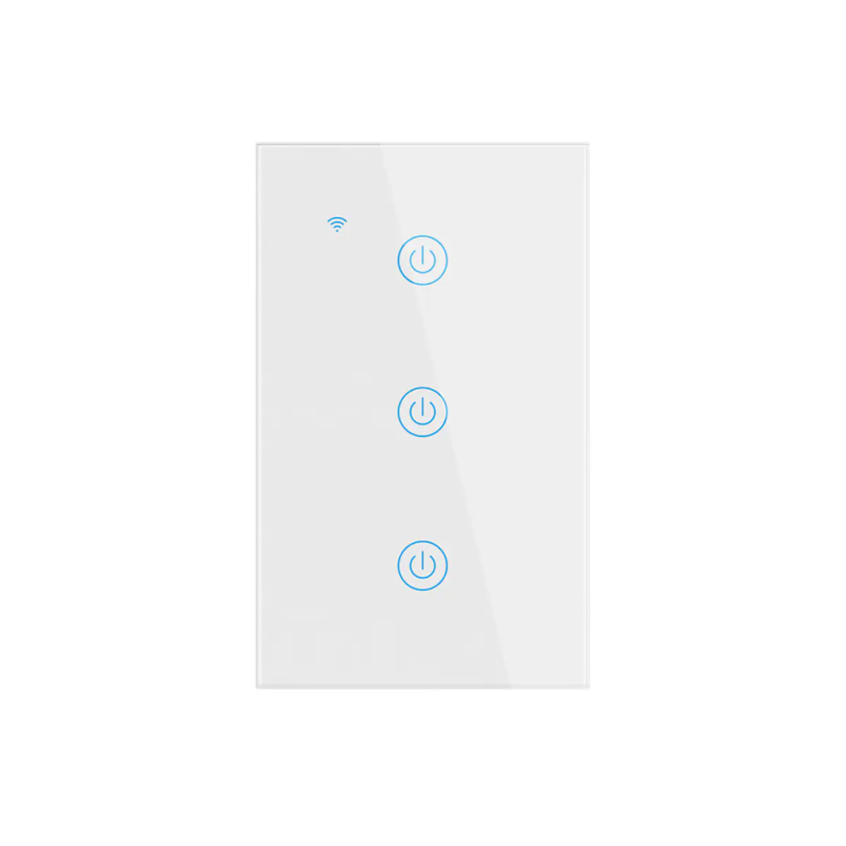 Interruptor Inteligente Wifi 3 Botónes Con Y Sin Neutro Compatible Con Los Asistentes "alexa" Y "google Assistant"