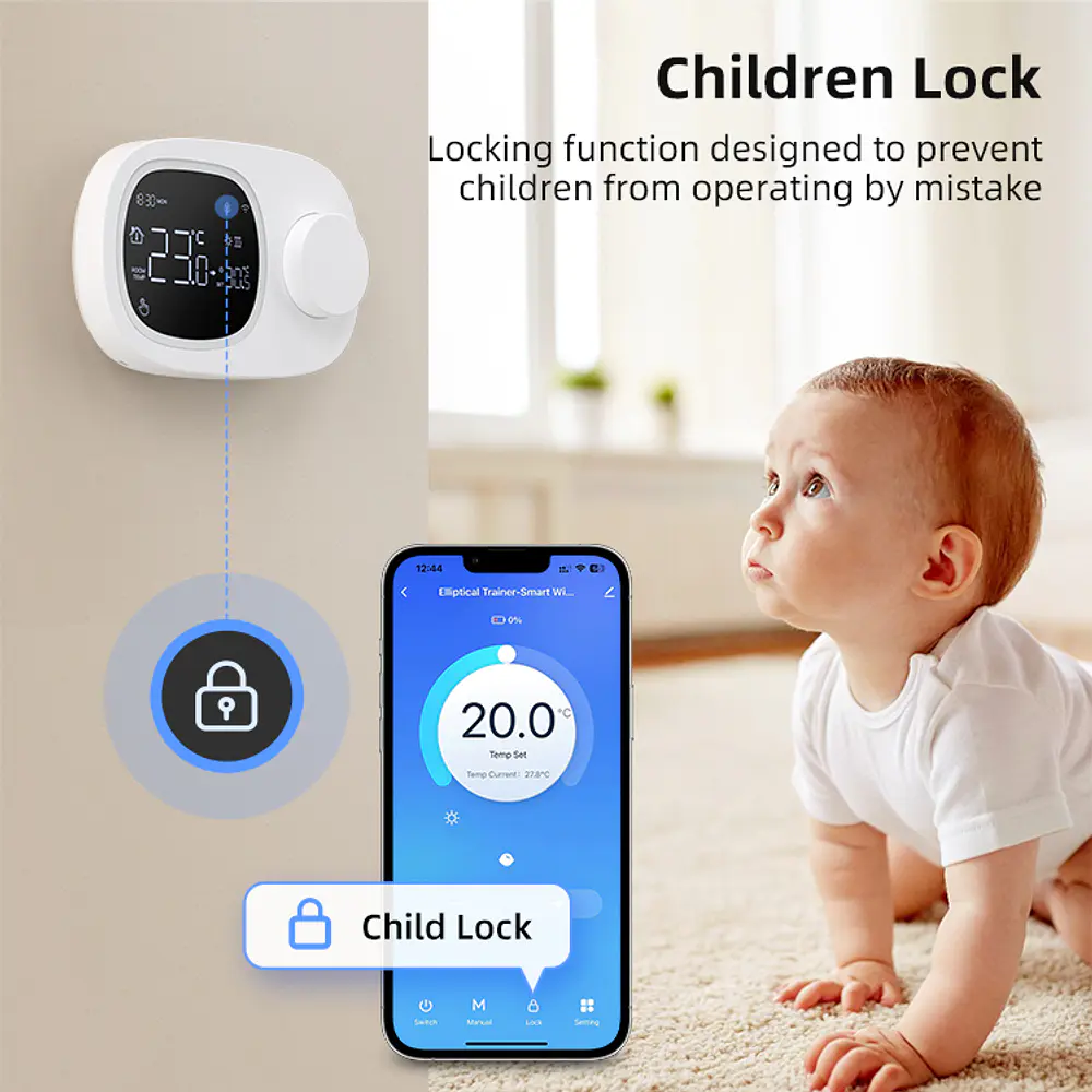 Termostato Inteligente WiFi  WT598 TUYA SMART