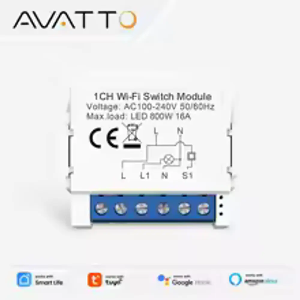 Módulo Interruptor WiFi 3 Canales Smart Life / Tuya 