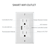 Toma Corriente Wifi Dual Inteligente con USB 