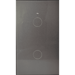 Zigbee Interruptor 2 botones Gris