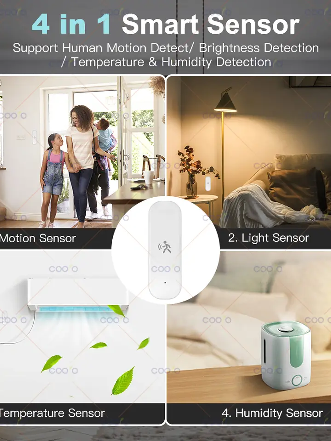 4 en 1 - Sensor de movimiento humano 1