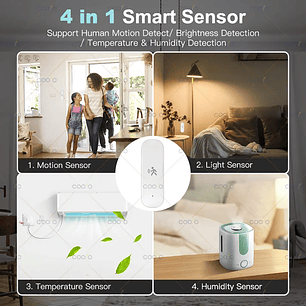 4 en 1 - Sensor de movimiento humano