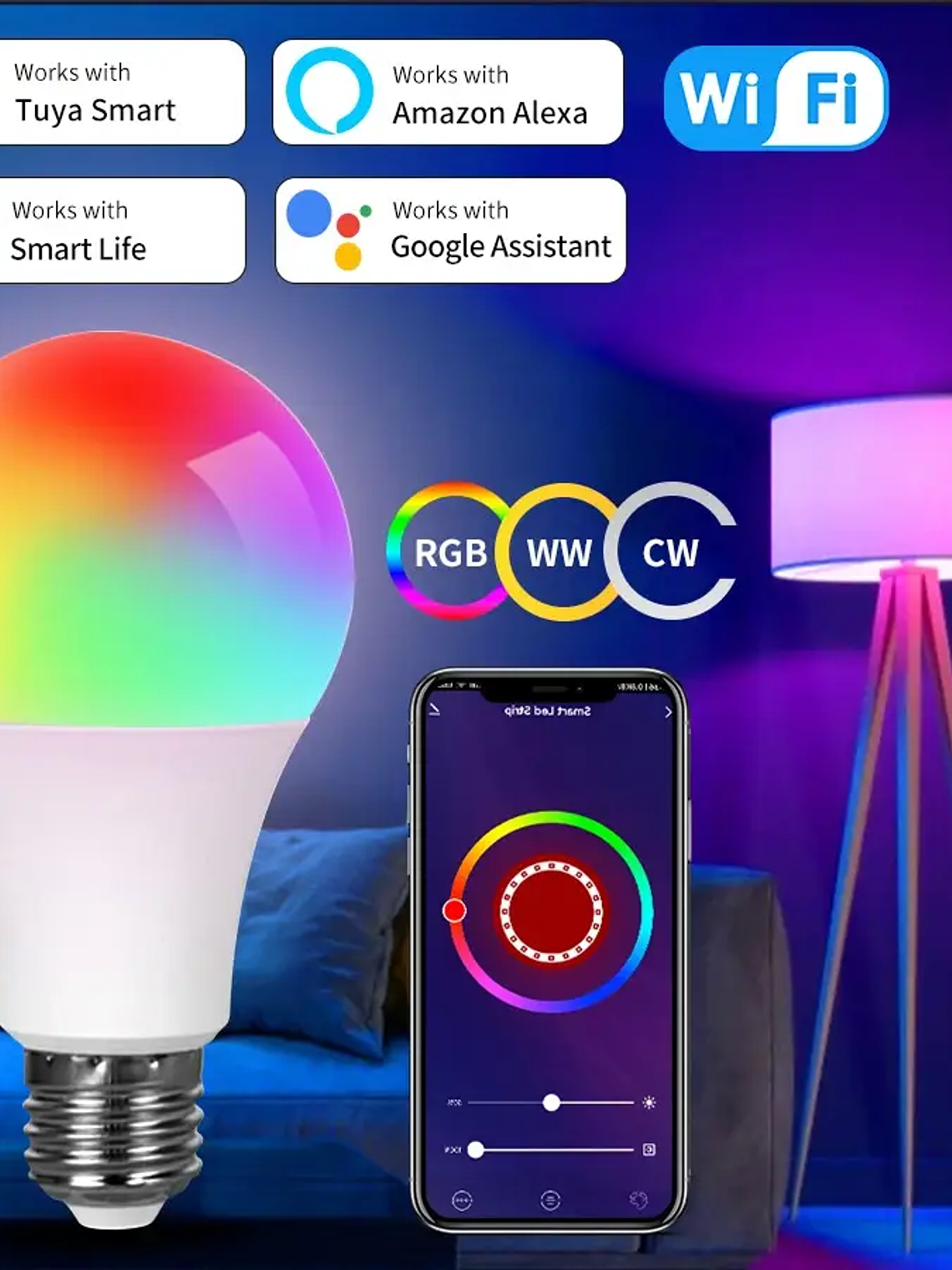 Ampolletas RGB 220/110V 1