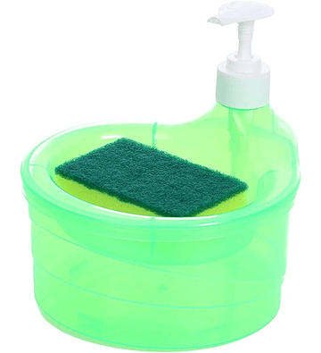 Dispensador lava lozas con esponjas 