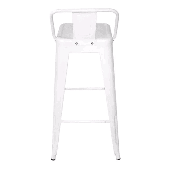 Silla comedor larga metal  (Blanca) 1