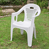 Silla blanca respaldo  2