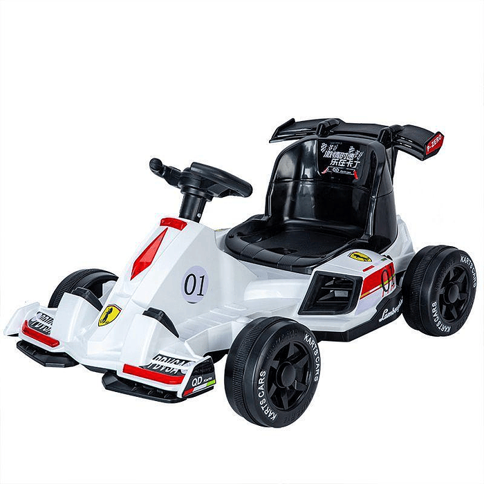 Go kart Blanco eléctrico mediano 1