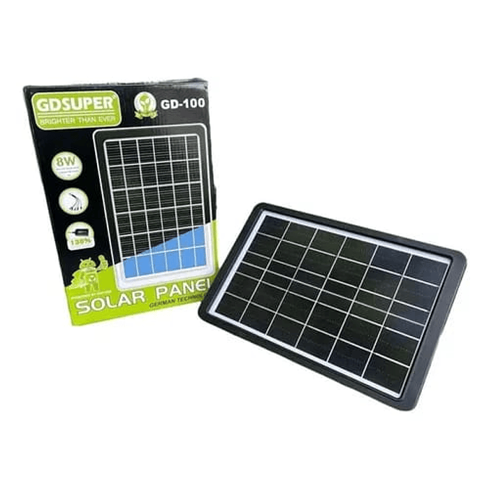 PANEL CARGADOR SOLAR 8W 30x20CM