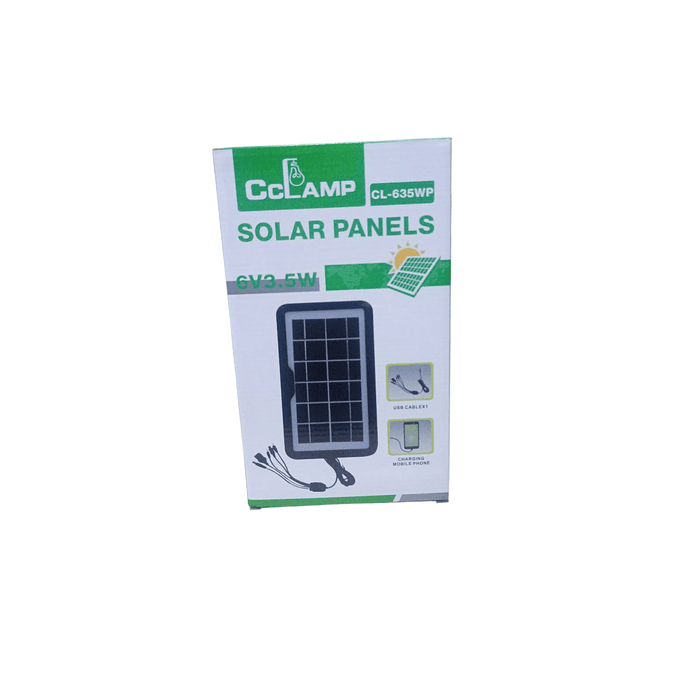 PANEL CARGADOR SOLAR 3.5W 25x15cm
