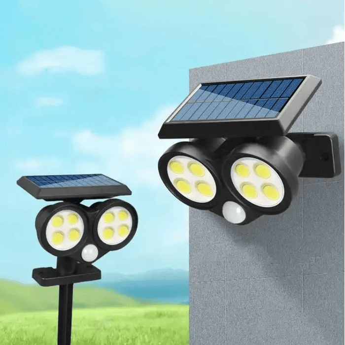 FOCO PANEL SOLAR ESTACA 100 LUMENS
