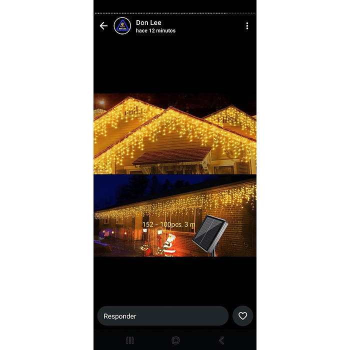 LUCES NAVIDAD SOLAR 200 LED