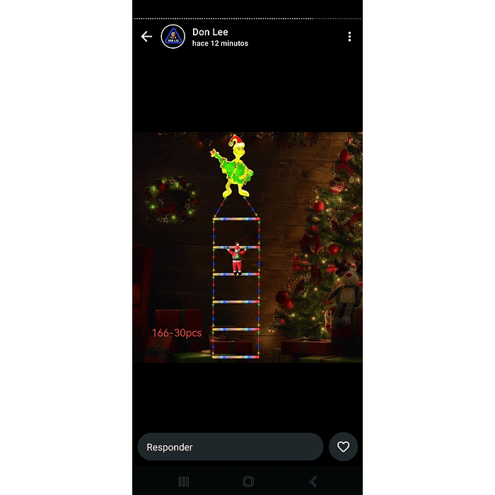 ESCALERA NAVIDAD SOLAR 180CM