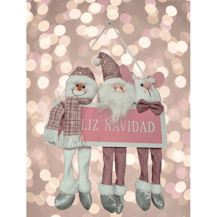 COLGANTE NAVIDAD 3 MUÑECOS CON PATAS