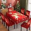 MANTEL + FUNDA DE SILLA 7PCS NAVIDAD  2