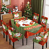 MANTEL + FUNDA DE SILLA 7PCS NAVIDAD  4