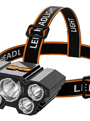 LINTERNA FRONTAL 5 LED RECARGABLE 