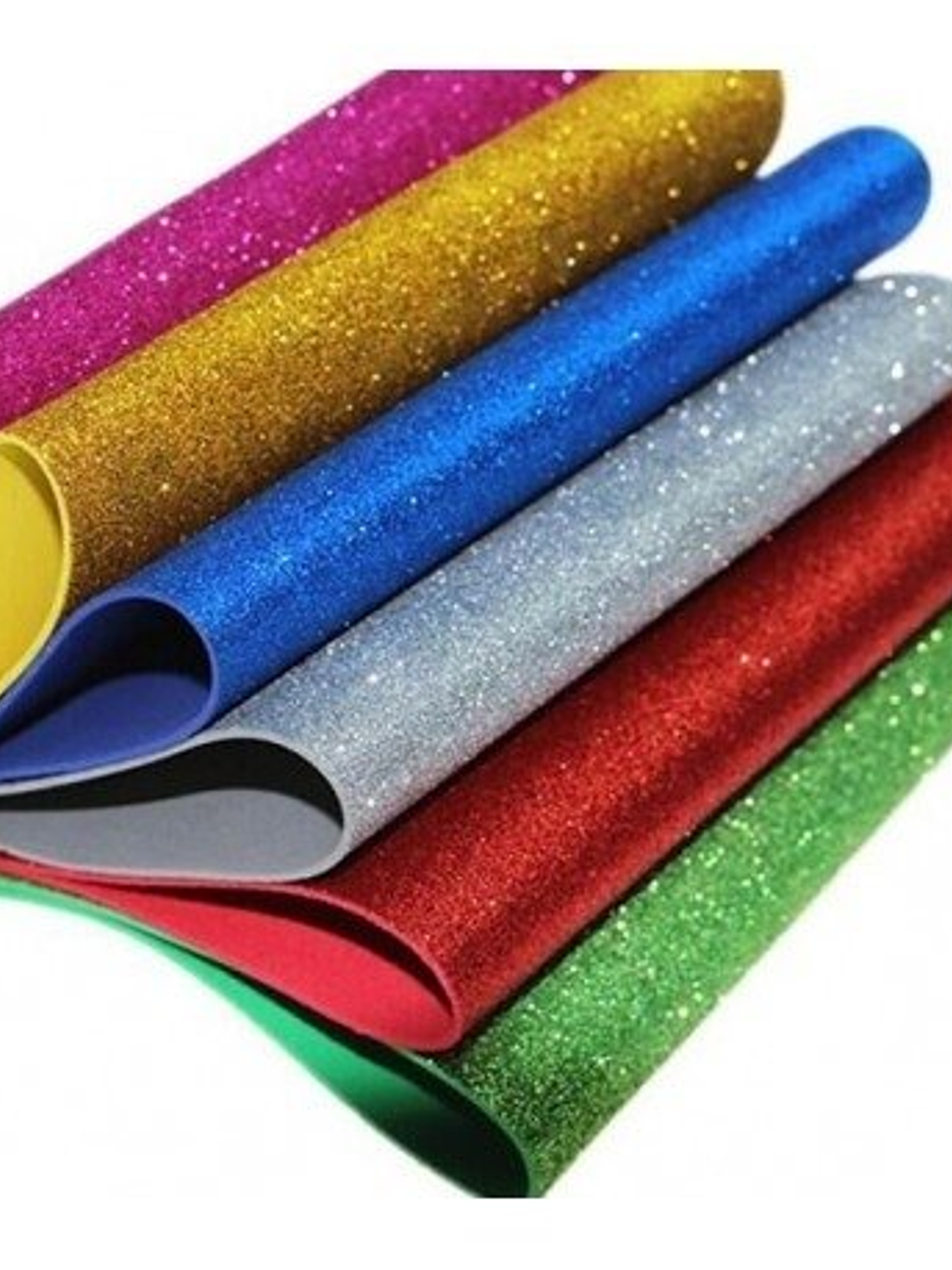  GOMA EVA BRILLANTE PLIEGO 6 PCS 20X30CM 1