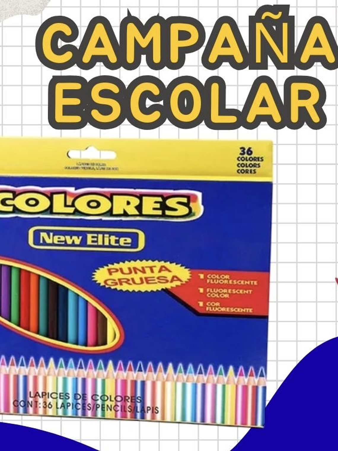 COLORES PUNTA GRUESA 36PCS  1