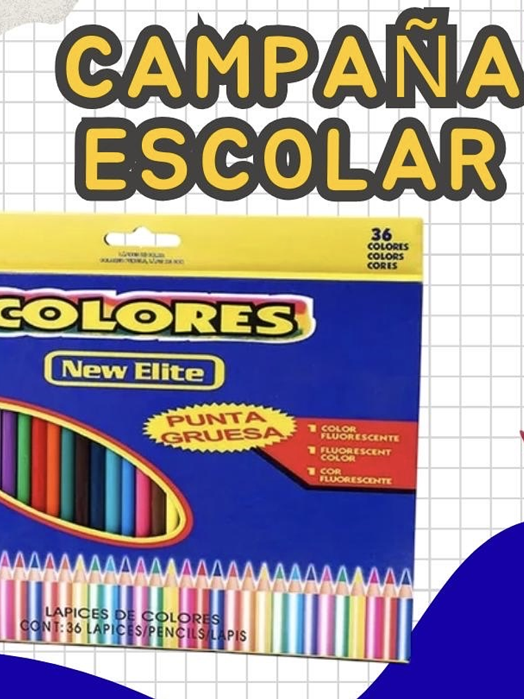 COLORES PUNTA GRUESA 36PCS  1