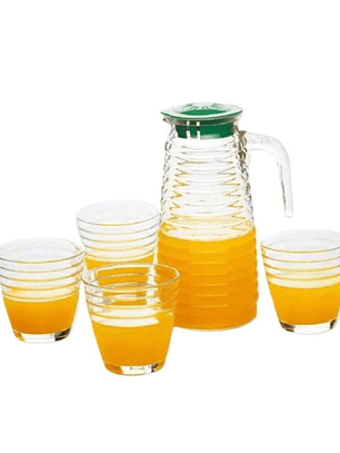 SET JARRA+VASOS 5PCS 