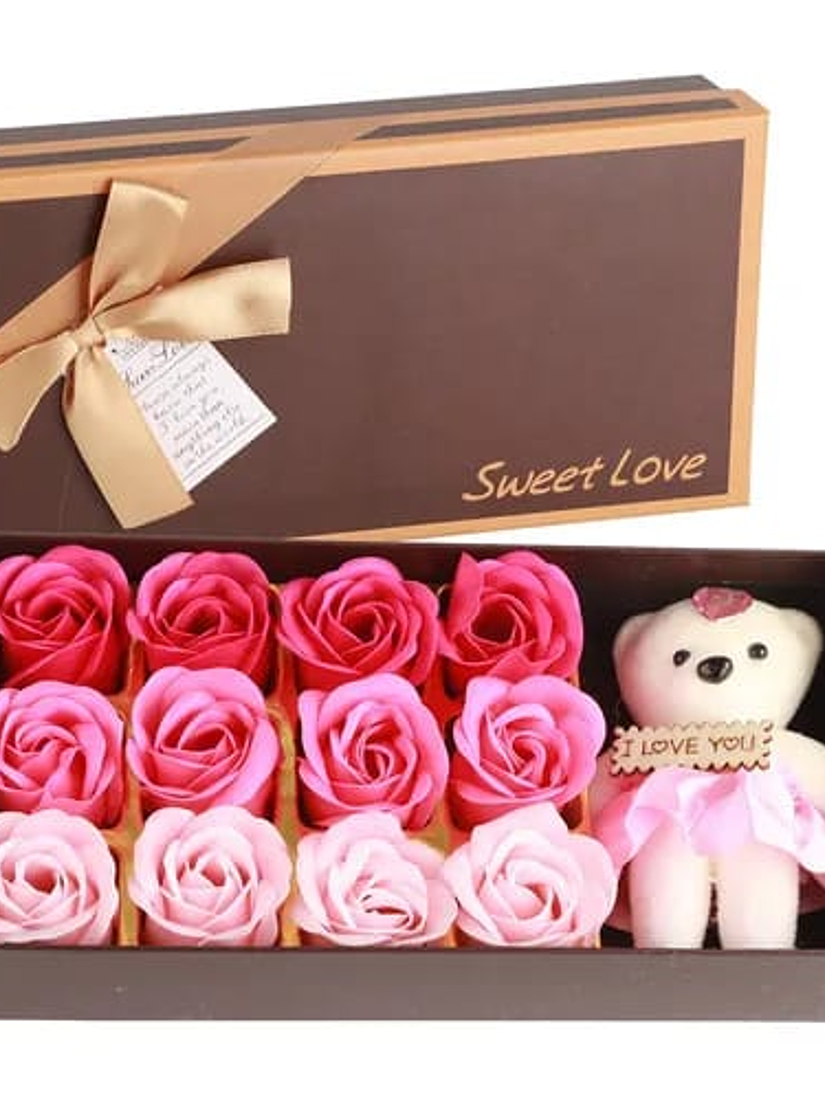 JABON ROSA 12 PCS + OSO CDG- 11638 1