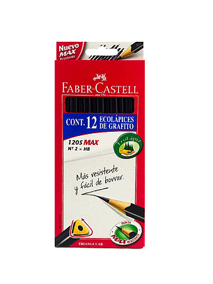 LAPIZ GRAFITO FABER-CASTELL 1205MAX 12PCS