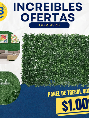 ALFOMBRA TRÉBOL 40X60CM