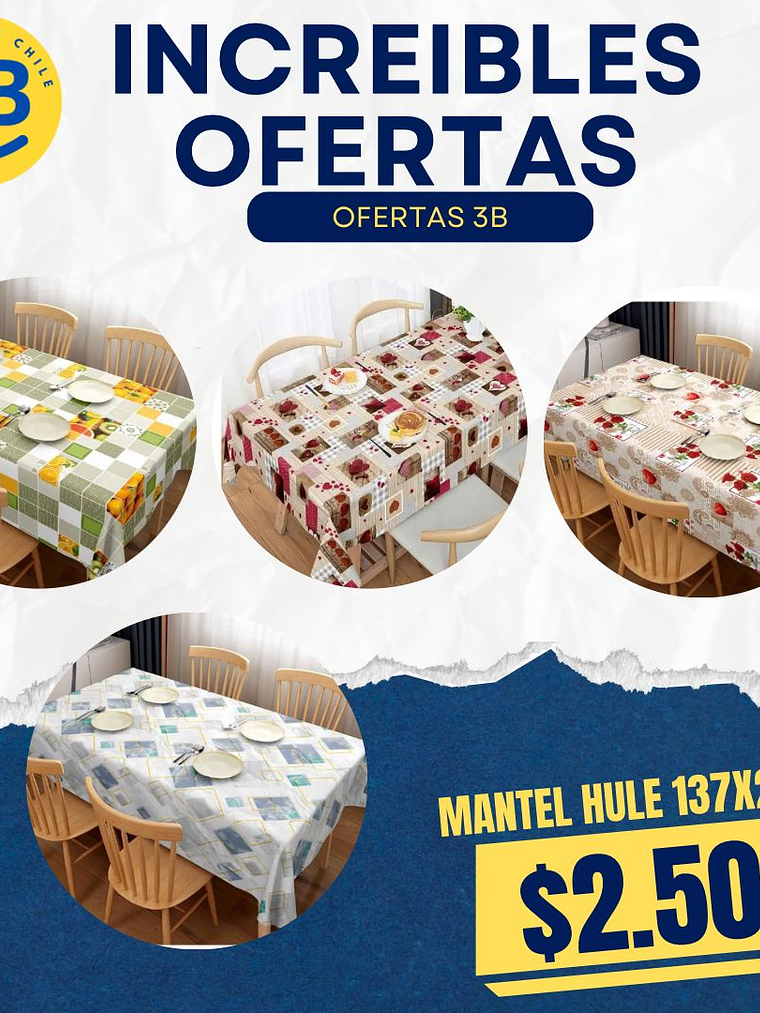 MANTEL DE CALIDAD HULE 140X220CM ( CÓDIGO 8917) 1