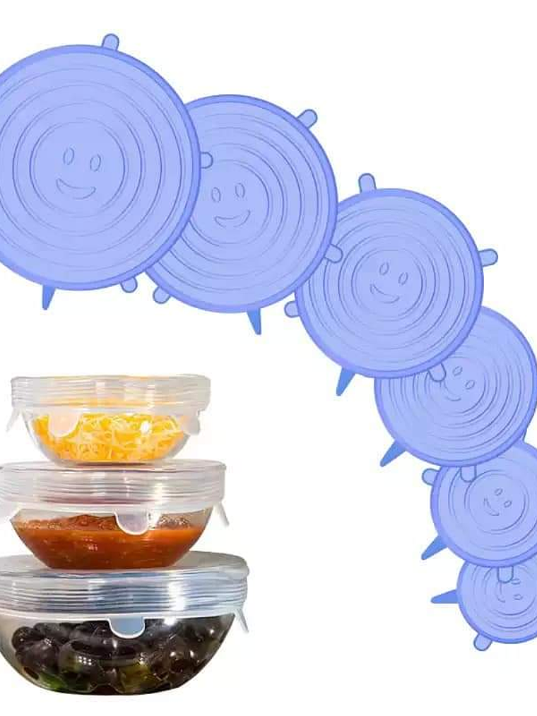  TAPAS DE SILICONA 6PCS 1