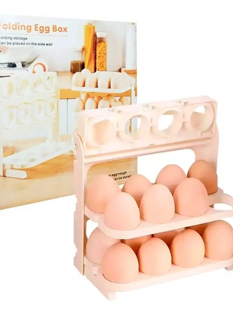  ORGANIZADOR DE HUEVOS 3 NIVELES 24PCS  1