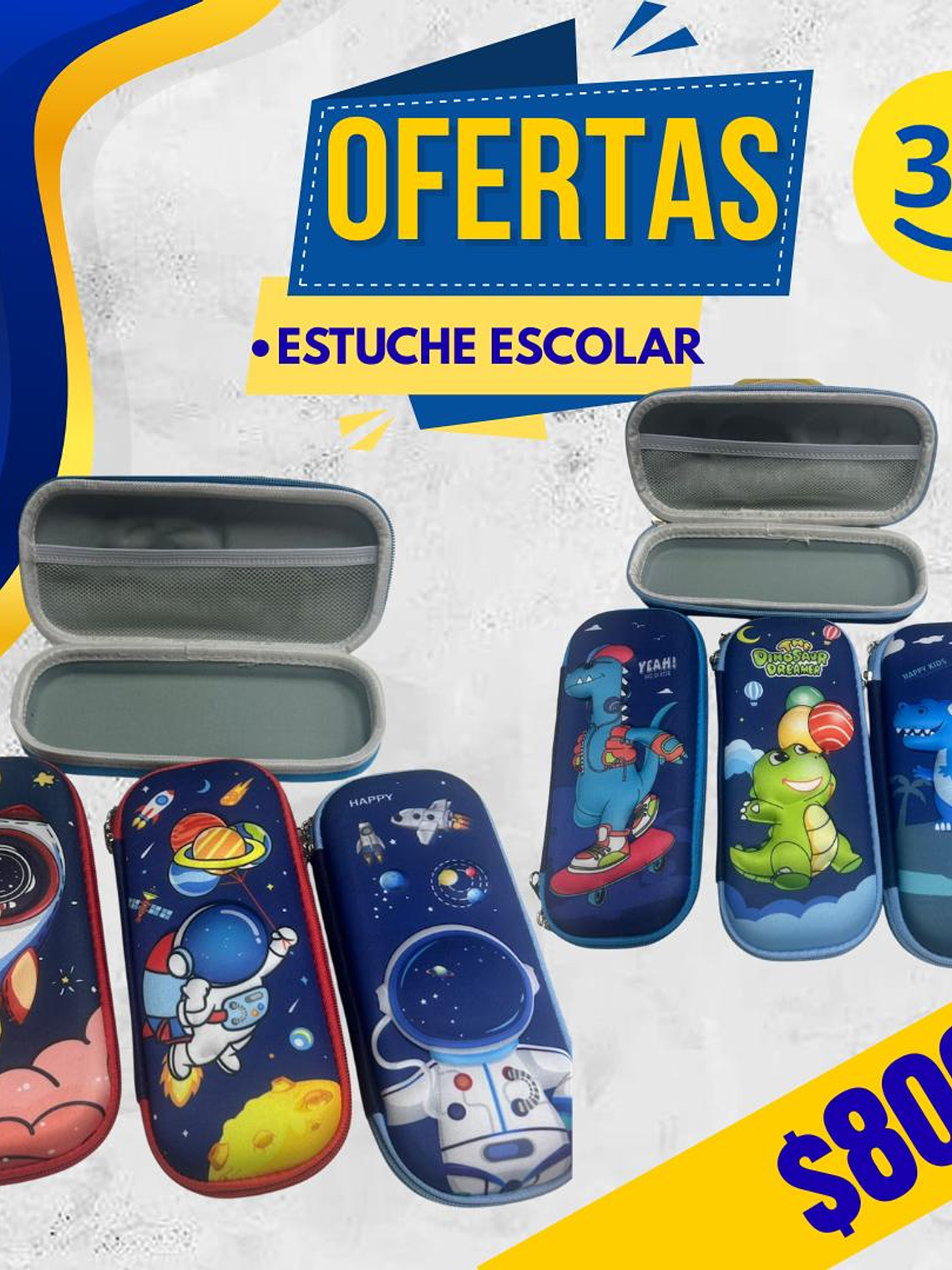 ESTUCHE 3D ESCOLAR  1