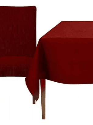 FUNDA DE SILLA+MANTEL 7PCS