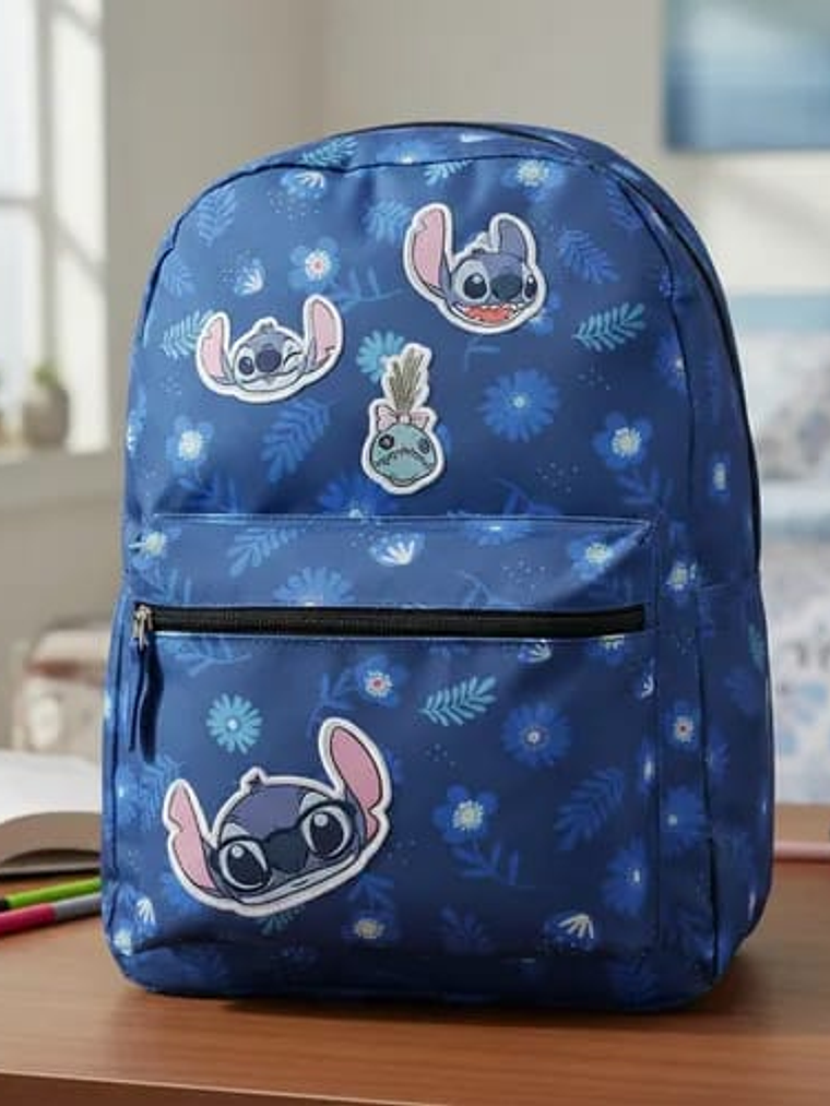 MOCHILA ESCOLAR STITCH  2