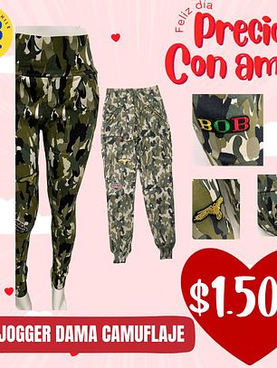  JOGGER DAMA CAMUFLAJE 